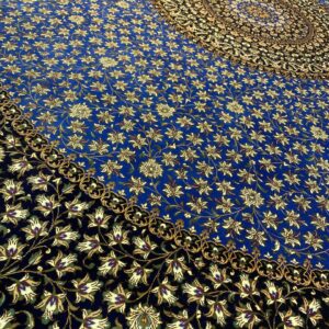 خرید فرش ابریشم قم دست بافت سایز 2*2 متری، نقشه معصومی