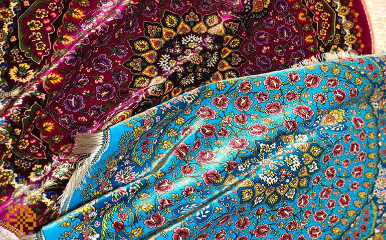 تفاوت فرش ابریشم قم و فرش ابریشم تبریز